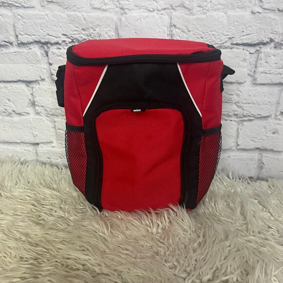 Hit Insulated lunch Bag Red with Black & White - Picture 1 of 8